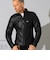 Liugoo Leathers 本革 メッシュレザーシングルライダース メンズ SRS24A