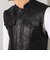Liugoo Leathers 本革 メッシュレザーバイカーベスト メンズ VST08A