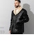 Liugoo Leathers 本革 ボアワークコート メンズ リューグーレザーズ COT20B