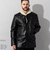 Liugoo Leathers 本革 ボアワークコート メンズ リューグーレザーズ COT20B