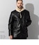 Liugoo Leathers 本革 ボアワークコート メンズ リューグーレザーズ COT20B