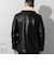 Liugoo Leathers 本革 ボアワークコート メンズ リューグーレザーズ COT20B