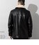 Liugoo Leathers 本革 ボアワークコート メンズ リューグーレザーズ COT20B