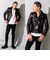 Liugoo Leathers 本革 UKダブルライダースジャケット 着脱ライナー DRY02A