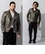 Liugoo Leathers 本革 UKダブルライダースジャケット 着脱ライナー DRY02A