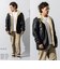 Liugoo Leathers 本革 総ボア レザーランチコート メンズ COT25A