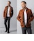 Liugoo Leathers 本革 フルベジ ビンテージ仕上げ M-65タイプ SFJ24B