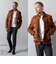 Liugoo Leathers 本革 フルベジ ビンテージ仕上げ M-65タイプ SFJ24B