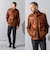 Liugoo Leathers 本革 フルベジ ビンテージ仕上げ M-65タイプ SFJ24B