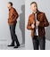 Liugoo Leathers 本革 フルベジ ビンテージ仕上げ M-65タイプ SFJ24B