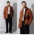 Liugoo Leathers 本革 フルベジ ビンテージ仕上げ M-65タイプ SFJ24B
