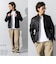 Liugoo Leathers 本革 フルベジ ビンテージ仕上げ M-65タイプ SFJ24B