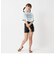 RUSTY/ラスティ キッズ ビキニ3点セット 水着 Tシャツ ショートパンツ カップ付きキャミソール