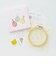 カナ（kana）　かんたんオーガンジー刺繍キット　ピアス　No.5　leaf　イエロー