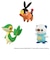 タカラトミー（TAKARA　TOMY）　ポケットモンスター　ポケモン30周年記念　モンコレ旅立ちの3匹セット　イッシュ地方