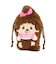 サンスター文具　モンチッチ　ぬいぐるみ巾着　モンチッチちゃん