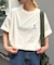 【DOGS】ユニセックスアニマル刺繍ロゴ半袖TEE