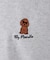 【DOGS】ユニセックスアニマル刺繍ロゴ半袖TEE