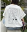 【DOGS】ユニセックスアニマル刺繍ロゴ半袖TEE