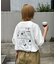 【DOGS】ユニセックスアニマル刺繍ロゴ半袖TEE
