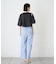 【UNISEX】【プラスサイズあり】ストライプシアサッカーイージーパンツ