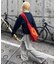 【UNISEX】【プラスサイズあり】ストライプシアサッカーイージーパンツ