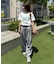 【UNISEX】【プラスサイズあり】ポコポコメッセージロゴTEE