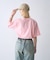 【UNISEX】【プラスサイズあり】ポコポコメッセージロゴTEE