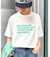 【UNISEX】【プラスサイズあり】ポコポコメッセージロゴTEE