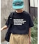 【UNISEX】【プラスサイズあり】ポコポコメッセージロゴTEE