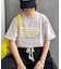 【UNISEX】【プラスサイズあり】ポコポコメッセージロゴTEE
