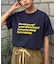 【UNISEX】【プラスサイズあり】ポコポコメッセージロゴTEE