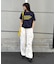 【UNISEX】【プラスサイズあり】ポコポコメッセージロゴTEE