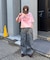 【UNISEX】【プラスサイズあり】ポコポコメッセージロゴTEE