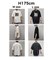 【UNISEX】【プラスサイズあり】スラブ天竺ピグメントロゴTEE
