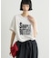 【UNISEX】【プラスサイズあり】スラブ天竺ピグメントロゴTEE
