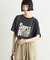 【UNISEX】【プラスサイズあり】スラブ天竺ピグメントロゴTEE