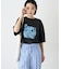 【UNISEX】【プラスサイズあり】スラブ天竺ピグメントロゴTEE