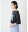 【UNISEX】【プラスサイズあり】スラブ天竺ピグメントロゴTEE