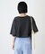 【UNISEX】【プラスサイズあり】スラブ天竺ピグメントロゴTEE
