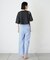 【UNISEX】【プラスサイズあり】スラブ天竺ピグメントロゴTEE