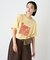 【UNISEX】【プラスサイズあり】スラブ天竺ピグメントロゴTEE