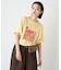 【UNISEX】【プラスサイズあり】スラブ天竺ピグメントロゴTEE
