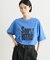 【UNISEX】【プラスサイズあり】スラブ天竺ピグメントロゴTEE