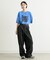 【UNISEX】【プラスサイズあり】スラブ天竺ピグメントロゴTEE