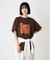 【UNISEX】【プラスサイズあり】スラブ天竺ピグメントロゴTEE