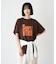 【UNISEX】【プラスサイズあり】スラブ天竺ピグメントロゴTEE