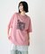 【UNISEX】【プラスサイズあり】スラブ天竺ピグメントロゴTEE