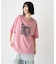 【UNISEX】【プラスサイズあり】スラブ天竺ピグメントロゴTEE