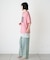 【UNISEX】【プラスサイズあり】スラブ天竺ピグメントロゴTEE